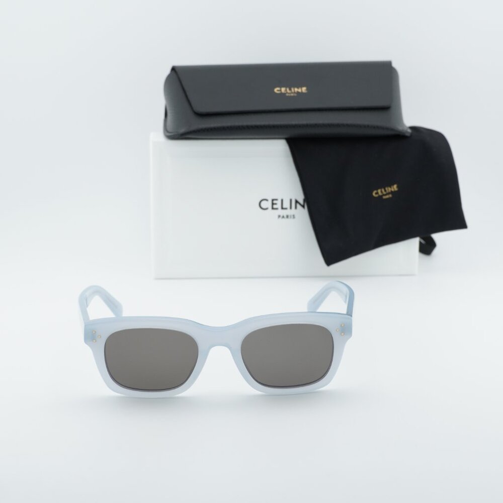 Celine CL40232I 20A Rectangle Sunglasses - Glossy Grey/Grey - Picture 2 of 10
